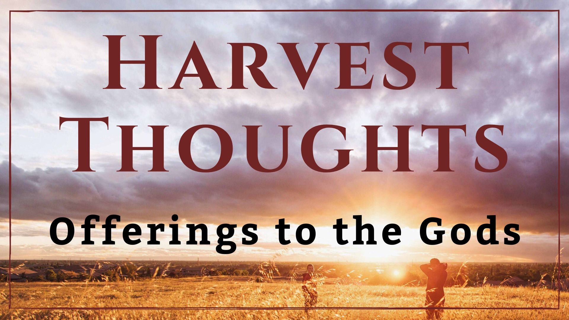 harvest thoughts
