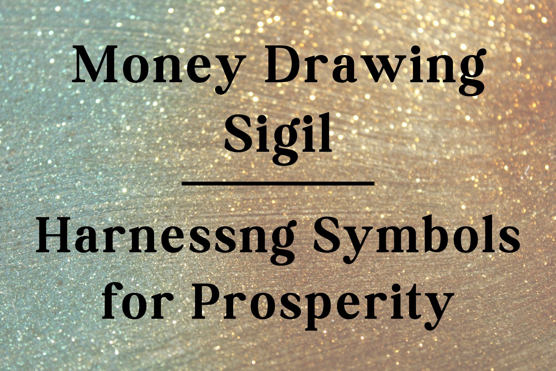 Money-Drawing Sigil: Harnessing Symbols for Prosperity