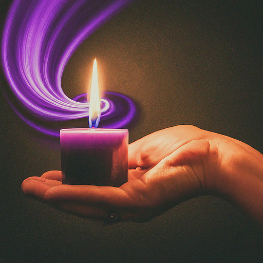 purple candle magic