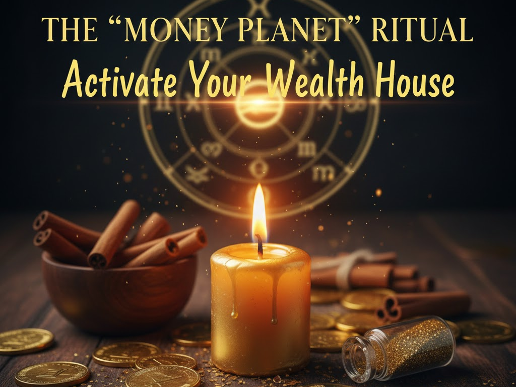 Money planet ritual for activating wealth house abundance