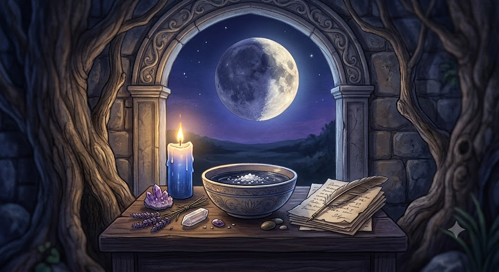waning moon healing spell
