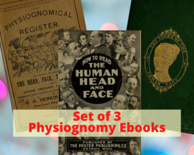 set of 3 physiognomy ebooks